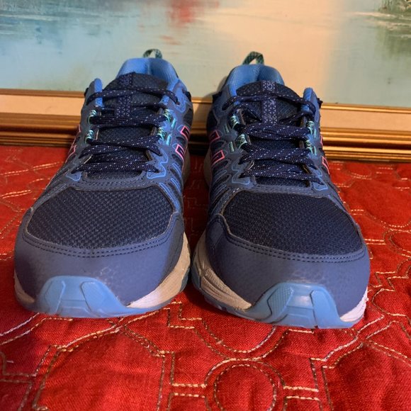 ASICS Gel-Venture 7 Running Shoes Blue Pink Womens Sz 11 - Picture 3 of 10